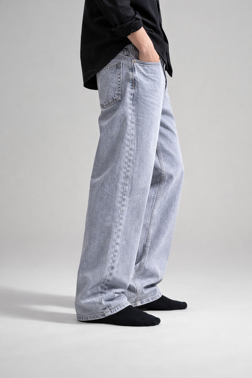 The Straight Jean — Glacier Wash | Grey Sky