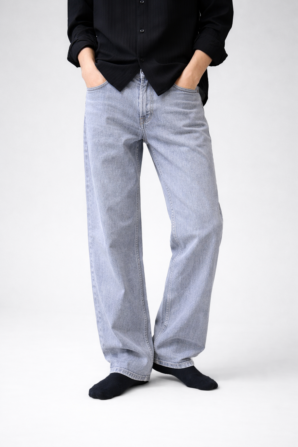 The Straight Jean — Glacier Wash | Grey Sky